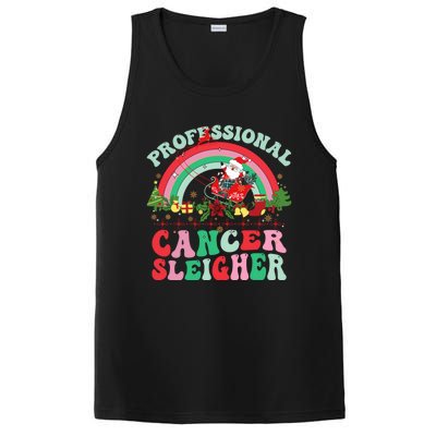 Funny Oncology Nurse Christmas Professional Cancer Sleigher Gift PosiCharge Competitor Tank