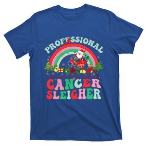 Funny Oncology Nurse Christmas Professional Cancer Sleigher Gift T-Shirt