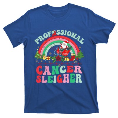 Funny Oncology Nurse Christmas Professional Cancer Sleigher Gift T-Shirt