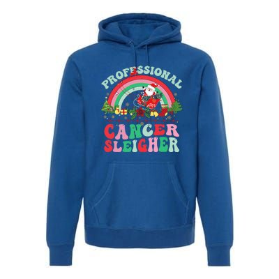 Funny Oncology Nurse Christmas Professional Cancer Sleigher Gift Premium Hoodie