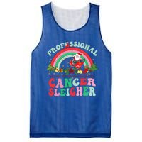 Funny Oncology Nurse Christmas Professional Cancer Sleigher Gift Mesh Reversible Basketball Jersey Tank