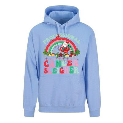 Funny Oncology Nurse Christmas Professional Cancer Sleigher Gift Unisex Surf Hoodie