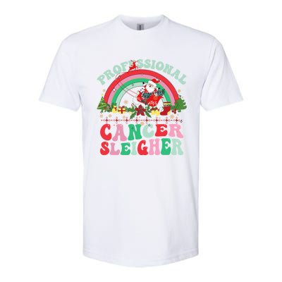 Funny Oncology Nurse Christmas Professional Cancer Sleigher Gift Softstyle CVC T-Shirt