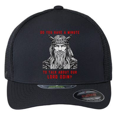 Funny Odin Norse God Viking Gift Flexfit Unipanel Trucker Cap