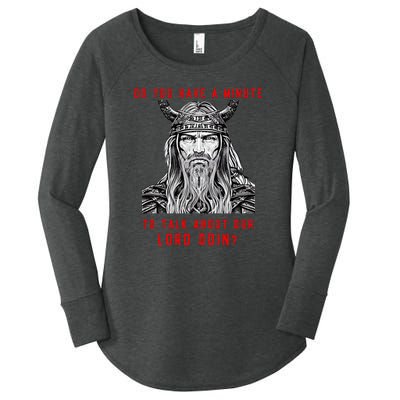 Funny Odin Norse God Viking Gift Women's Perfect Tri Tunic Long Sleeve Shirt