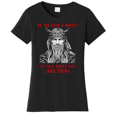 Funny Odin Norse God Viking Gift Women's T-Shirt