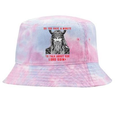 Funny Odin Norse God Viking Gift Tie-Dyed Bucket Hat