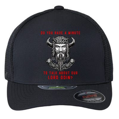 Funny Odin Norse God Viking Gift Flexfit Unipanel Trucker Cap