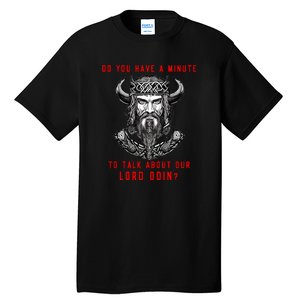 Funny Odin Norse God Viking Gift Tall T-Shirt