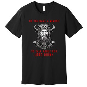 Funny Odin Norse God Viking Gift Premium T-Shirt