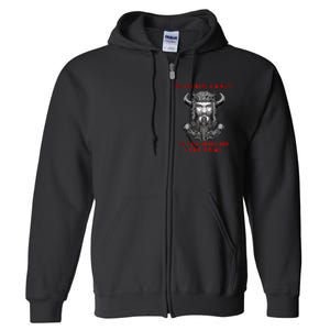 Funny Odin Norse God Viking Gift Full Zip Hoodie