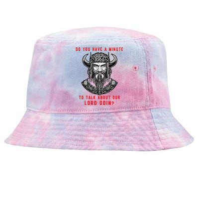 Funny Odin Norse God Viking Gift Tie-Dyed Bucket Hat