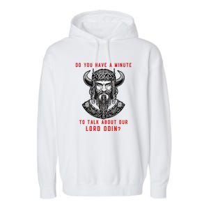 Funny Odin Norse God Viking Gift Garment-Dyed Fleece Hoodie