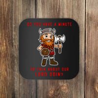 Funny Odin Norse God Viking Gift Coaster