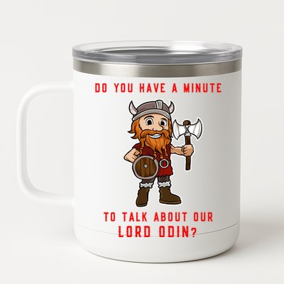 Funny Odin Norse God Viking Gift 12 oz Stainless Steel Tumbler Cup