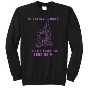 Funny Odin Norse God Viking Gift Tall Sweatshirt