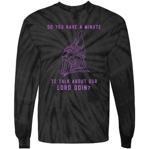 Funny Odin Norse God Viking Gift Tie-Dye Long Sleeve Shirt