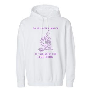 Funny Odin Norse God Viking Gift Garment-Dyed Fleece Hoodie