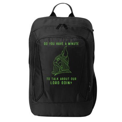 Funny Odin Norse God Viking Gift City Backpack