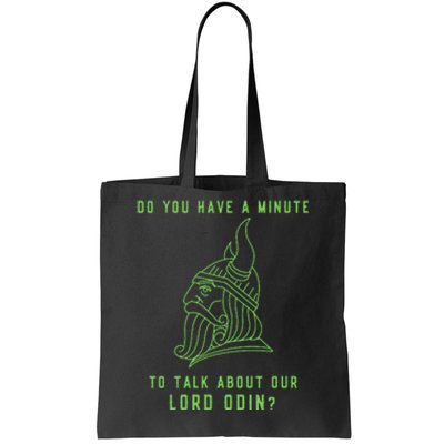 Funny Odin Norse God Viking Gift Tote Bag