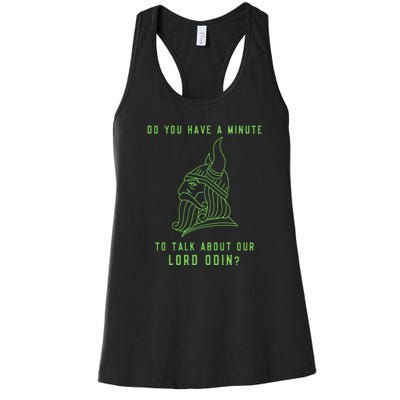 Funny Odin Norse God Viking Gift Women's Racerback Tank