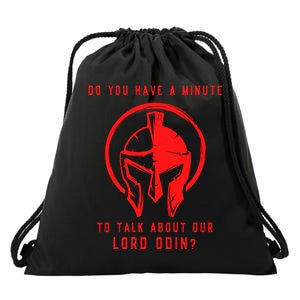 Funny Odin Norse God Viking Gift Drawstring Bag