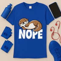 Funny Otter Nope Not Today Animal Lover Sea Otter Lazy Otter T-Shirt