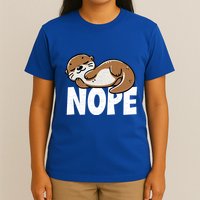 Funny Otter Nope Not Today Animal Lover Sea Otter Lazy Otter T-Shirt
