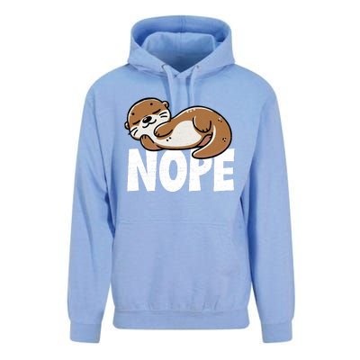 Funny Otter Nope Not Today Animal Lover Sea Otter Lazy Otter Unisex Surf Hoodie