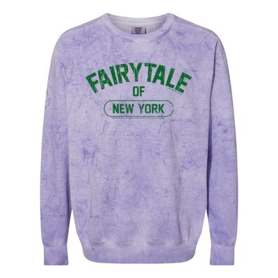 Fairytale Of New York Christmas Lyric The Pogues Colorblast Crewneck Sweatshirt