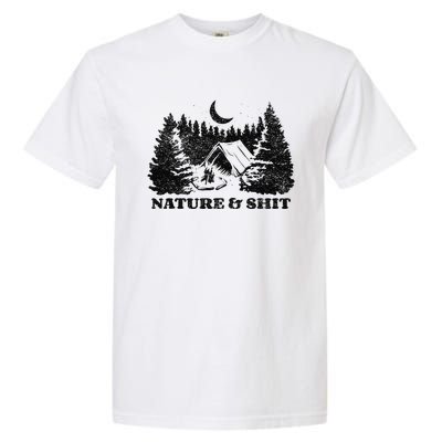 Funny Outdoors Nature & Shit Forest Garment-Dyed Heavyweight T-Shirt