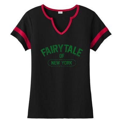 Fairytale Of New York Christmas Lyric The Pogues Ladies Halftime Notch Neck Tee