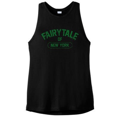 Fairytale Of New York Christmas Lyric The Pogues Ladies PosiCharge Tri-Blend Wicking Tank