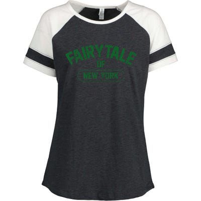 Fairytale Of New York Christmas Lyric The Pogues Enza Ladies Jersey Colorblock Tee