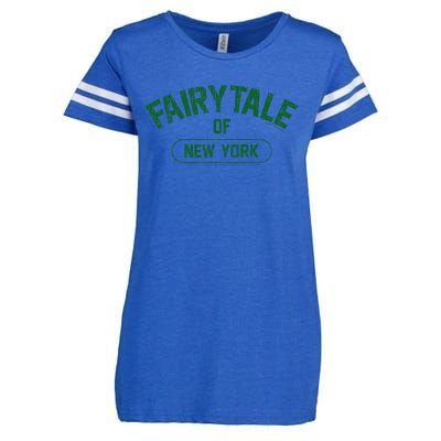 Fairytale Of New York Christmas Lyric The Pogues Enza Ladies Jersey Football T-Shirt