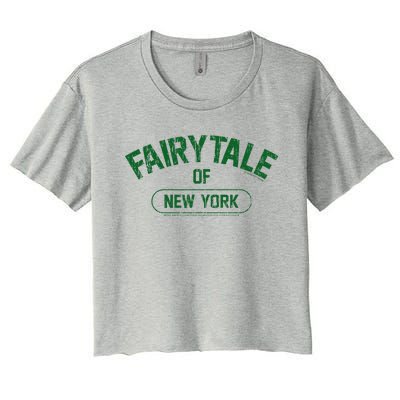 Fairytale Of New York Christmas Lyric The Pogues Women's Crop Top Tee