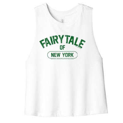 Fairytale Of New York Christmas Lyric The Pogues Women's Racerback Cropped Tank