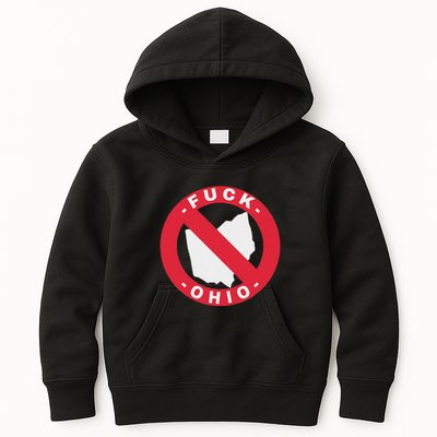Fuck Ohio Nobody Likes Ohio Anti Ohio Kids Hoodie