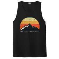 Funny Outdoors Nature And Shit Camping Funny Camper Mountain PosiCharge Competitor Tank