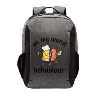 Funny Oktoberfest On My Wurst Behaviour Beer Hot Dog Drinking Team Vector Backpack