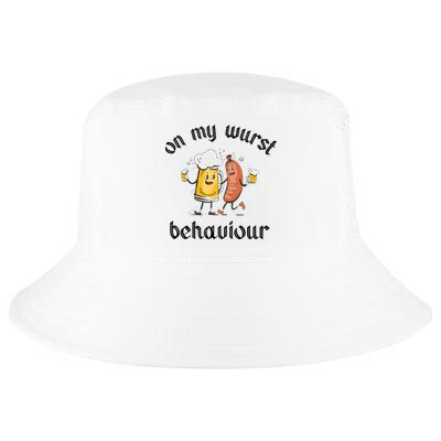 Funny Oktoberfest On My Wurst Behaviour Beer Hot Dog Drinking Team Cool Comfort Performance Bucket Hat