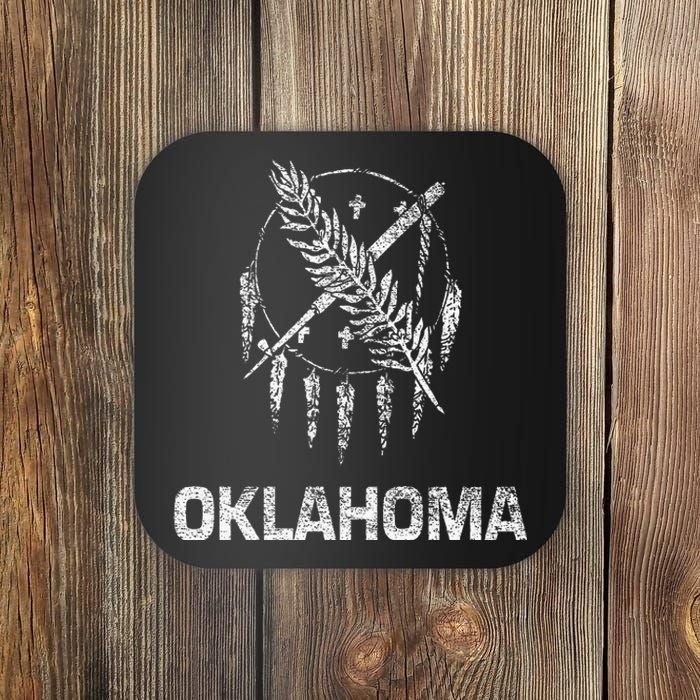 Flag Of Oklahoma The Sooner State Tulsa Norman Edmond Coaster