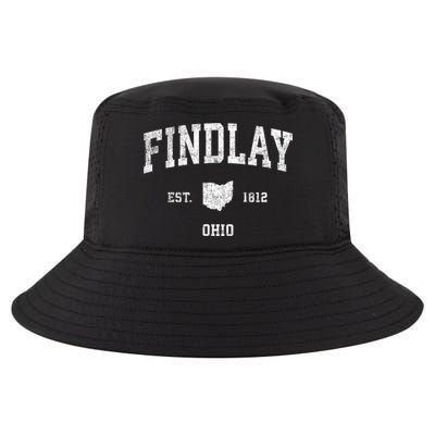 Findlay Ohio Oh Vintage Sports Cool Comfort Performance Bucket Hat