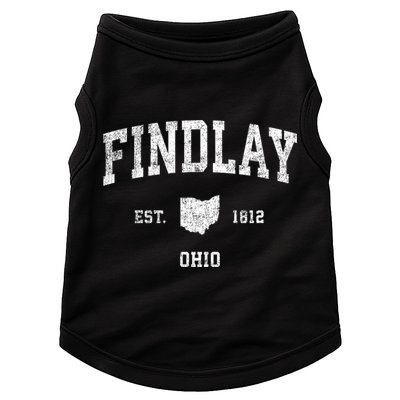 Findlay Ohio Oh Vintage Sports Doggie Tank
