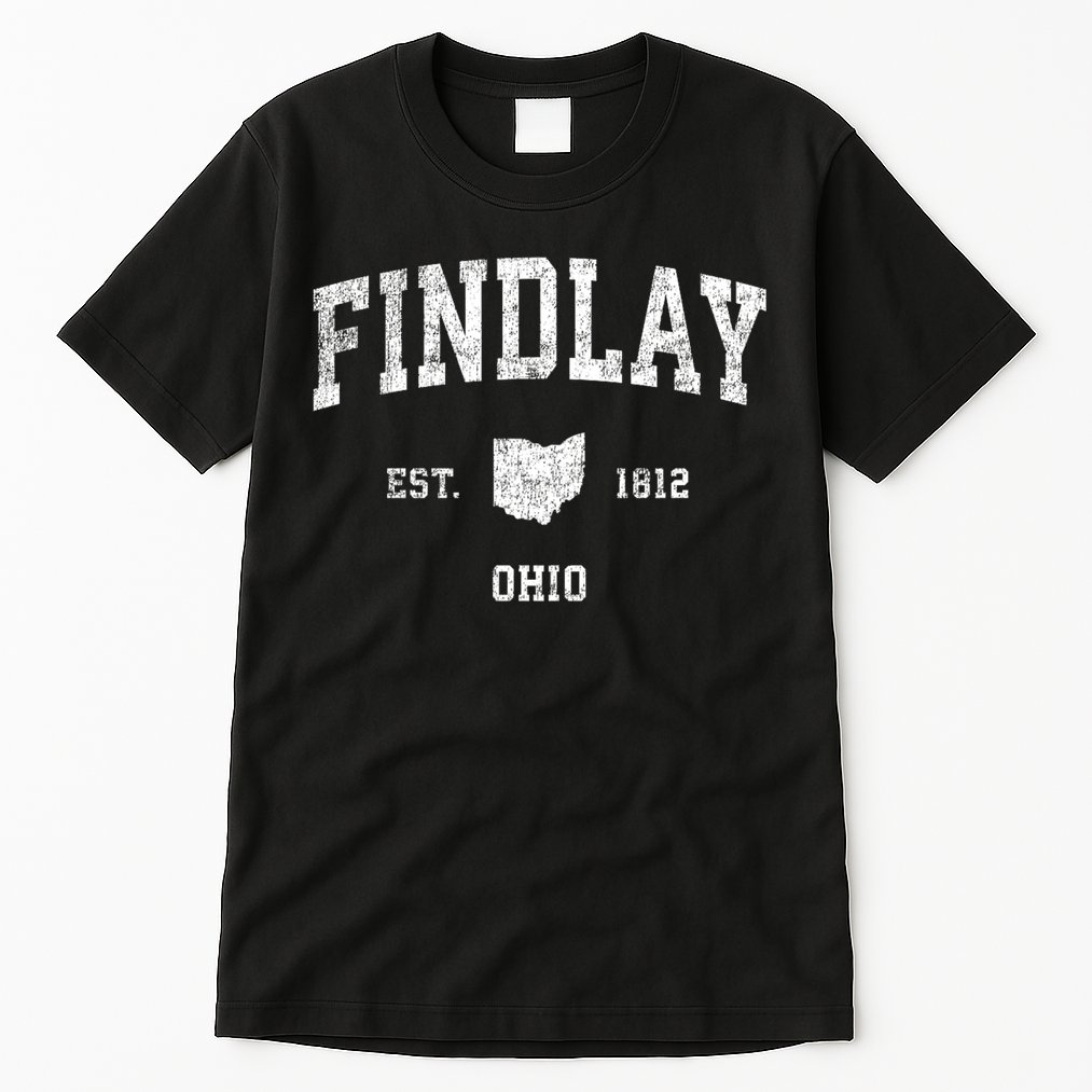 Findlay Ohio Oh Vintage Sports Tall T-Shirt