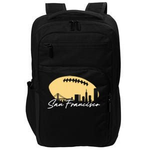 Football Outline Of Your City San Fran Impact Tech Backpack