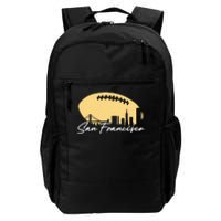 Football Outline Of Your City San Fran Daily Commute Backpack