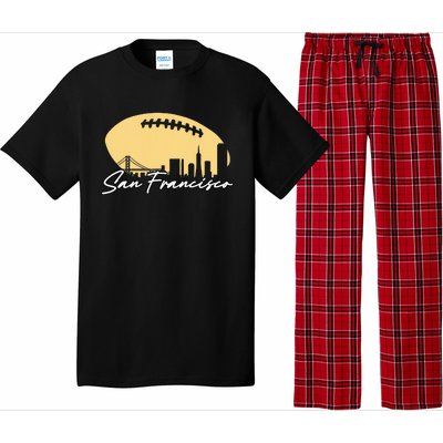 Football Outline Of Your City San Fran Pajama Set