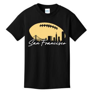 Football Outline Of Your City San Fran Kids T-Shirt