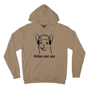 Feline One One Funny 911 Dispatcher Cat Lover Saying Hoodie